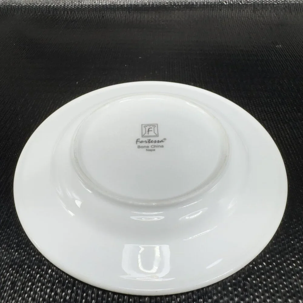 Fortessa Decorated Edges Porcelain 6inch Plate‎ Dish Set 4 Plates Dishes Vintage